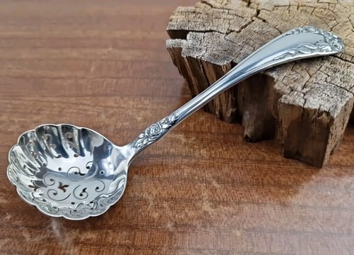 Antique solid silver pierced - antique,