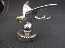 VINTAGE CAR RADIATOR MASCOT - SWIFT ON A BALL + RADIATOR SCREW CAP