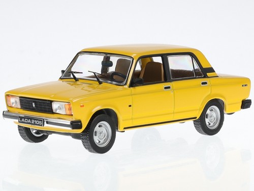 Lada 2105 yellow - , diecast
