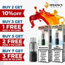 Crystal Pro CP 10K Replaceable Prefilled Pods – Refill Pods for CP 10K Device