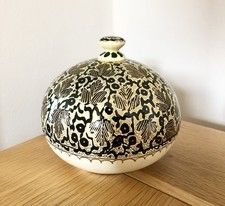 Paper Mache Painted  Trinket Box