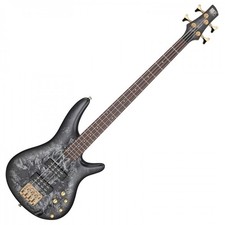 Ibanez SR300EDX Active Bass Guitar - Black Ice Frozen Matte