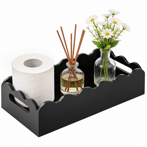 Scalloped toilet paper basket - toilet,