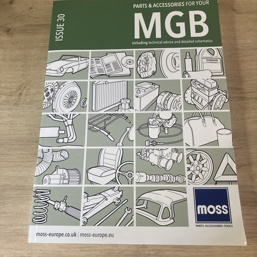 Mgb parts accessories book - parts,