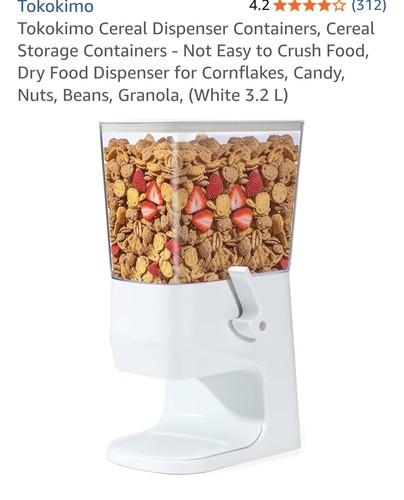 Cereal dispenser countertop - cereal,