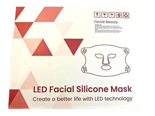 Led facial silicone mask - silicone,