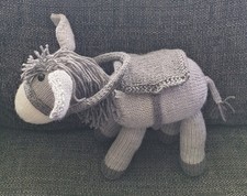 Donkey Toy Hand Knitted Approx
