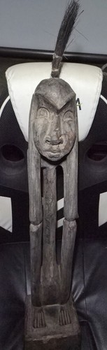 Large wooden tribal figure - wooden,