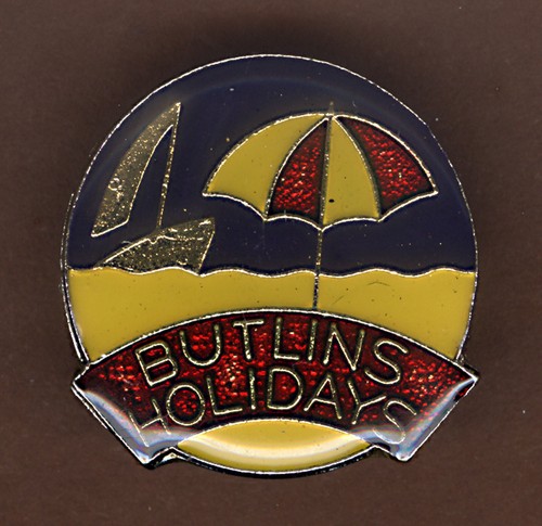 Butlins holidays pin - butlins, badge