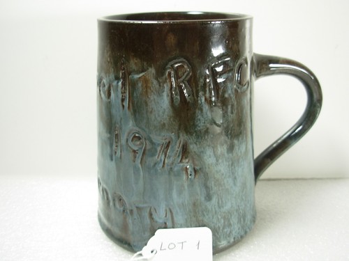 Ewenni pottery tankard - pottery, to