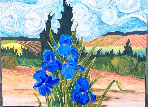 Orig textured painting - textured,