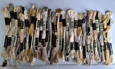 Cross stitch threads bundle 30+ beige/creams etc