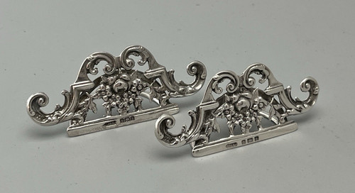 Victorian pierced silver menu - victorian,
