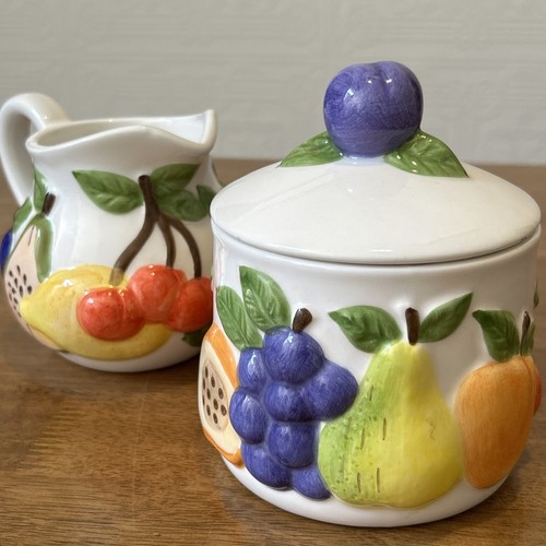 Vintage rayware ceramic fruit - ceramic,