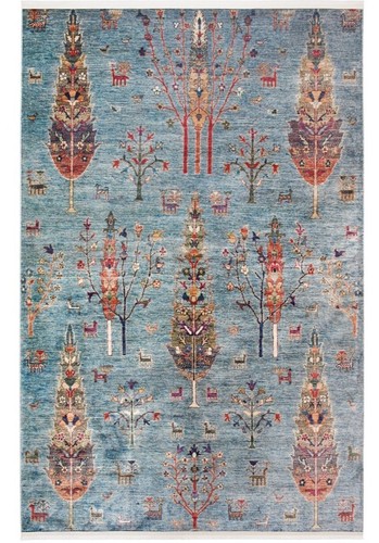 Olive tree life boho rug - olive,