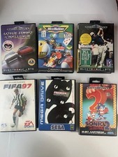 SEGA Mega Drive Game Bundle x6 Games Boxed