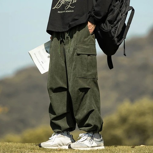 Mens corduroy cargo pants - corduroy,