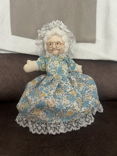 Vintage topsy turvy - doll, red