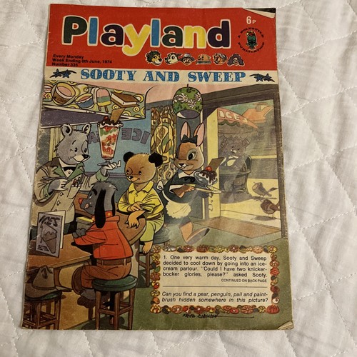 Vintage playland comics - vintage, sooty