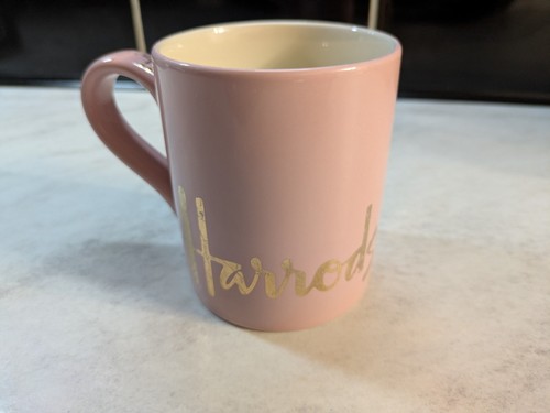 Harrods logo mug pink - harrods,