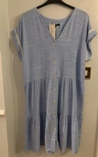 BNWT Next Blue Chambray Linen