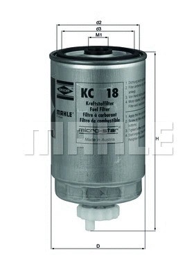 Fuel filter fits alfa romeo - fuel, fits: