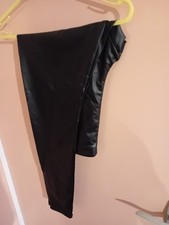 Leather/wet Look Leggings Size