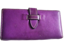 “BLONDIE MANIA” Designer Large Purple Real Leather Wallet Purse – RRP: £99.00