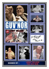 (6) lenny mclean the guvnor signed a4 photograph reprint great gift @@@@@@@@@,