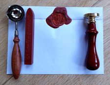 LETTER J ENVELOPE WAX SEAL