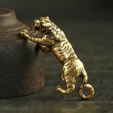Brass Tiger King Figurine
