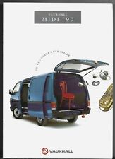 Vauxhall Midi 1990 UK Market Foldout Sales Brochure Van Estate 4x2 4x4 Bedford