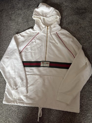 Gucci ivory half - half, hoodie