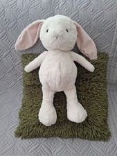 RARE H&M HENNES & MAURITZ BUNNY RABBIT LARGE WHITE PLUSH COMFORTER PINK EARS VGC