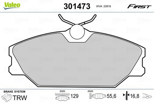 301473 brake pad set - brake, disc