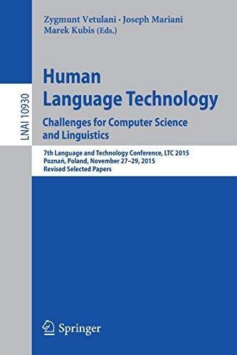 Human language technology - language,