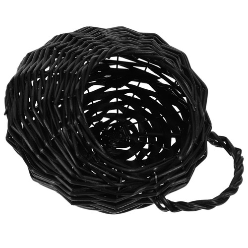 Hanging wicker woven flower - wicker,