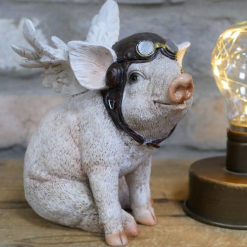 Flying pig ornament - ornament, home