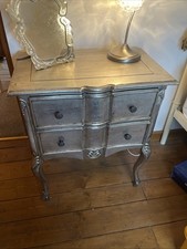 Shabby Chic Silver Side Table