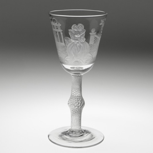 Georgian wine glass with - glass,