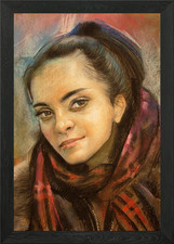 Beautiful Persian Girl Framed