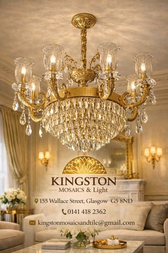Large luxury gold crystal - large,