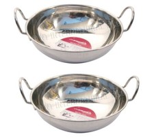 2 x Large Prima 18cm Stainless