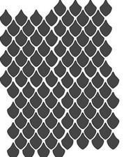 Dragon scales pattern stencil - dragon,