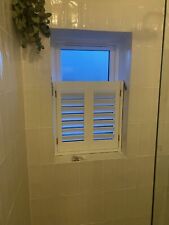 Bathroom Plantation Shutters (PVC) cafe style