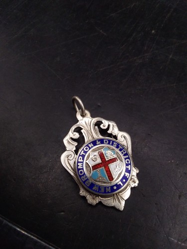 Antique silver watch fob - antique, fh