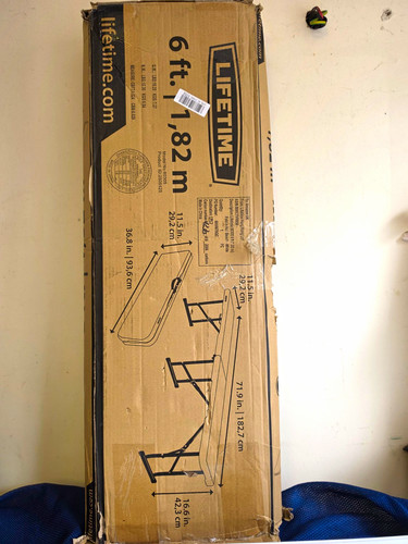 Lifetime white plastic folding - plastic,