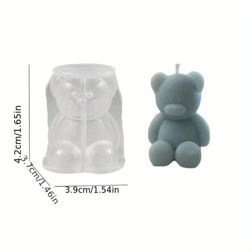 Bear silicone candle soap - candle,