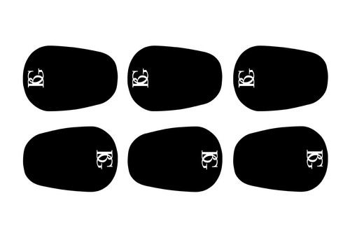 Mouthpiece patch black - -,