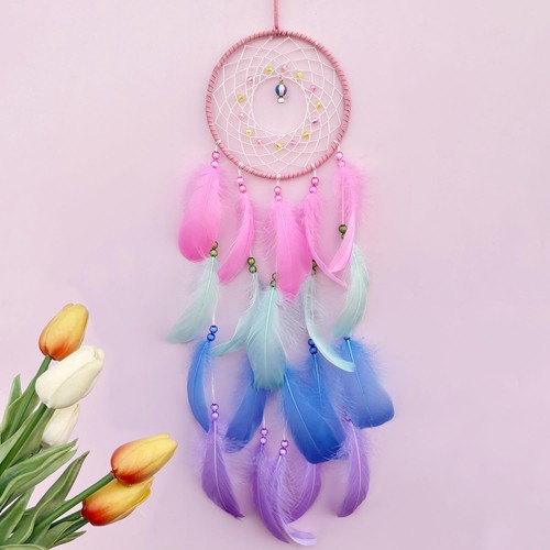 Colorful dream catcher feather - dream,